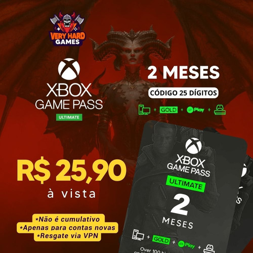 Xbox Game Pass Ultimate 2 Meses