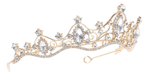 Diadema De Novia Con Forma De Corona Y Diamantes De Imitació