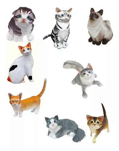 Para imprimir  Arte em papel em 3d, Como fazer um gato, Desenho