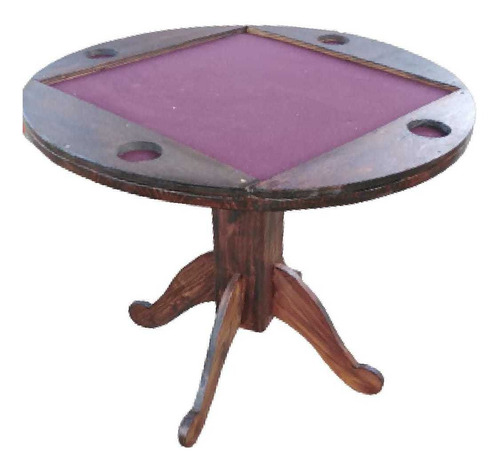 Imagen 1 de 6 de Mueble Rústico Mesa De Juegos Cartas