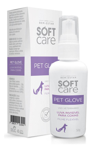  Loção Hidratante Pet Society Soft Care Pet Glove
