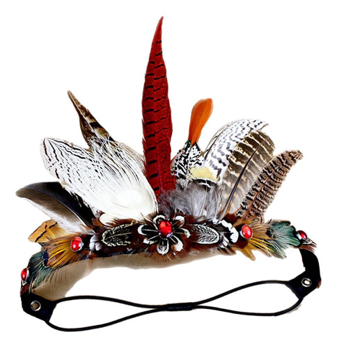 De Plumas, Diadema, Accesorios De Disfraz, Indio Para Niños