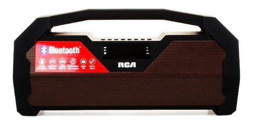 Imagen 1 de 3 de Bocina Portatil Rca Sp303btbr Bluetooth Recargable Aux In