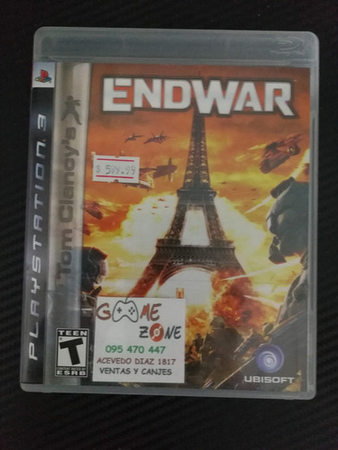 Tom Clancys Endwar Juego Ps3 Gamezone Mercadopago