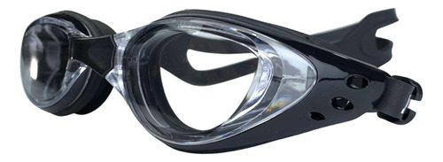 Óculos De Natação Piscina Zhenya Infantil Profissional Cor Preto/Transparente