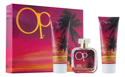Set De Ocean Pacific Simply Sun De 3 Piezas Para Ella