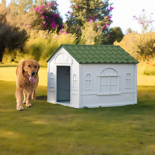 Casa Para Perro Grande Verde 98.2x84.2x82 Cms Coolpets