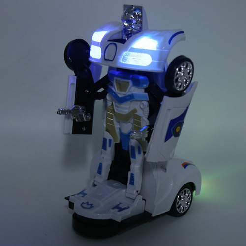 Transforming Vehicle Toy 2 En 1 Para Niños, Carreras De Rc E