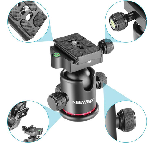Neewer Professional Metal Bola Panorámica Giratoria De 36...