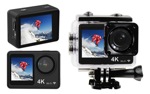 Cámara De Acción 4k 30fps Cámara Deportiva Wifi De 16mp
