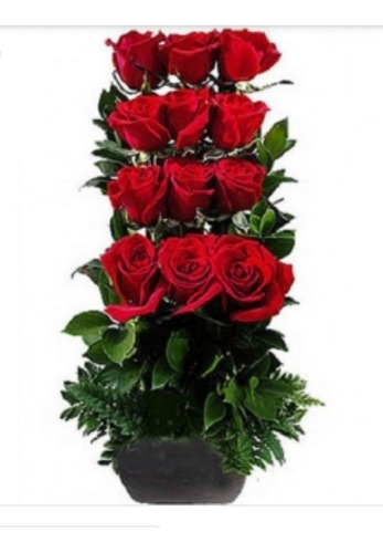 Arreglos Florales De 12 Rosas