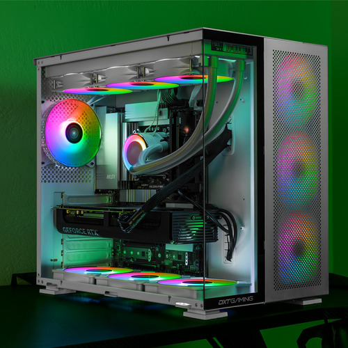 Pc Gamer Dxt Gaming Geforce Rtx 5080 Intel Core Ultra 7 265k 64gb Ddr5 Ssd 2tb Sistema Liquido Wifi Titan T5 Silver