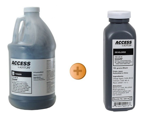 Refil Toner Sharp + Revelador Sharp Al 1645 2040 2050 2031