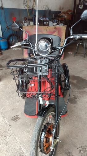Imagem 2 de 4 de Triciclo Elétrico 800w Lítio Fox Vermelho Com Cestinha
