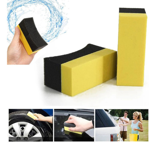 Esponja Aplicador Abrillantador Llantas 2 Pack