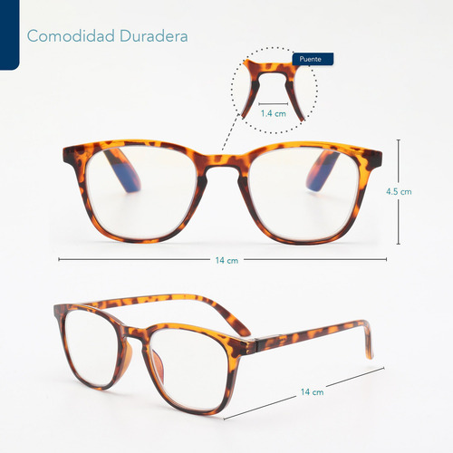 Paquete 5 lentes de lectura oftálmicos magma life con micas bluelight multicolor