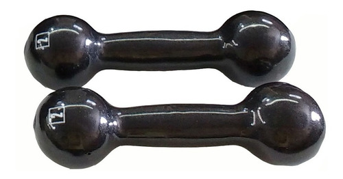 Imagem 4 de 4 de Kit Tornozeleira 2kg + Colchonete + Halteres 3kg Preto