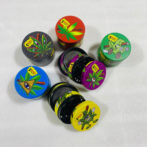 Pack 12 Moledor De Hierba Grinders 50mm Diametro Honey Puff