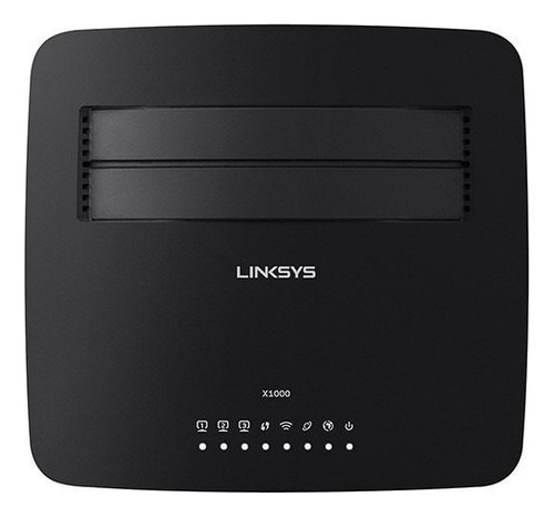 Roteador Linksys Cisco X1000 Wireless N300 + Modem Adsl2+ Cor Preto