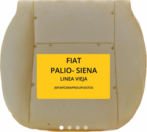 Relleno Poliuretano Asiento Butaca Fiat Palio / Fiat Siena
