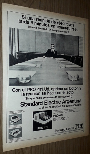 P679 Clipping Publicidad Intercomunicador Pro 411 Año 1970 (Usado)