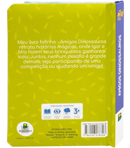 Meu Livro Fofinho: Amigos Dinossauros