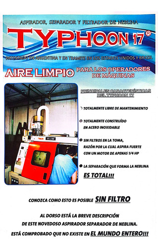 Aspirador De Niebla Industrial Tornos Y Centros Cnc Negro