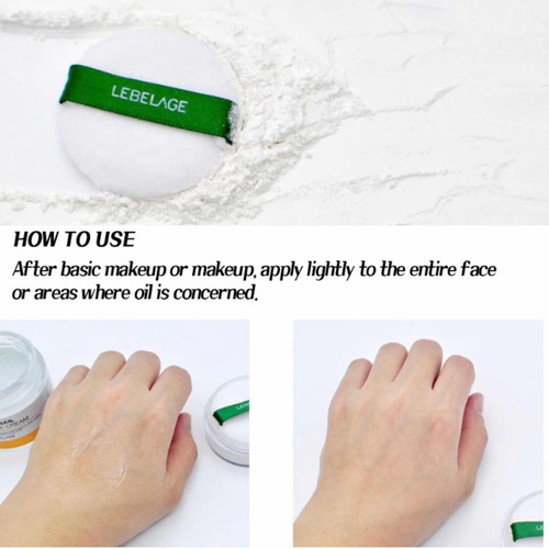 Maquillaje Polvo Traslucido_ Cica Coreana_ Control De Brillo