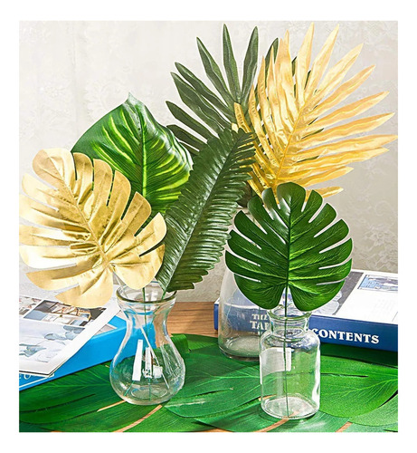 Hojas De Palmera Decorativas Artificiales Tropicales, 72