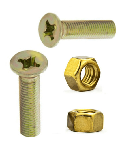 Parafuso M2 X 6mm Cabeça Chata Phillips Com Porca 100