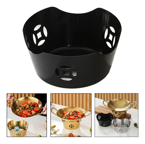 Base Para Queimador De Álcool, Mini Base Para Preto
