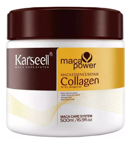 Mascara Karseell Maca Power + Shampoo Keratina La Puissance