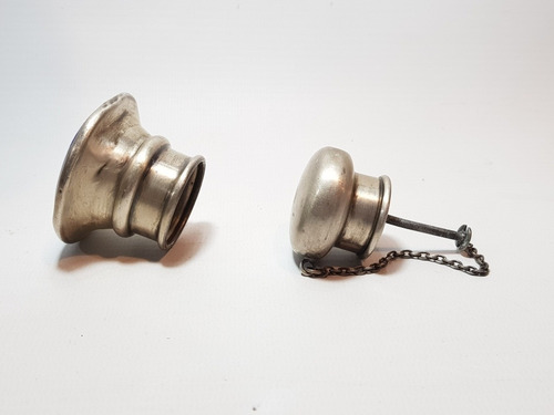 Imagen 4 de 8 de Antigua Plata Tapones Botellon O Estoque Esmalte Ro 1959