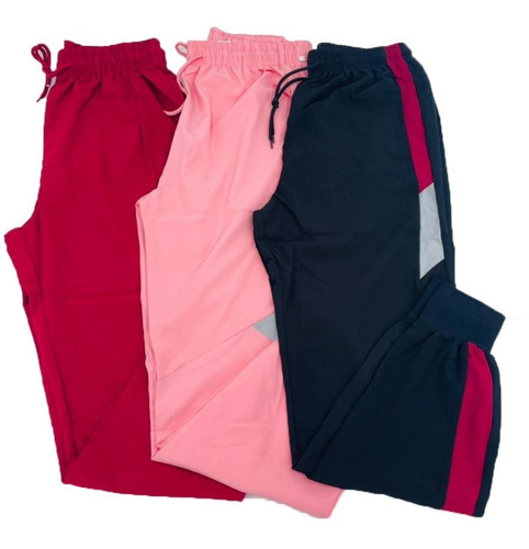 Pack 3 Pantalón Buzo Joggers Mujer Secado Rápido Verano