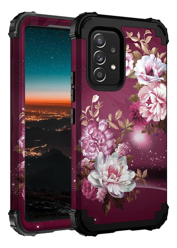 Funda Para Samsung Galaxy A53 5g - Violeta/flores