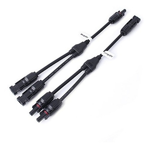 Bougerv Mc4 Conectores Y Rama Adaptador Paralelo Cable Cable