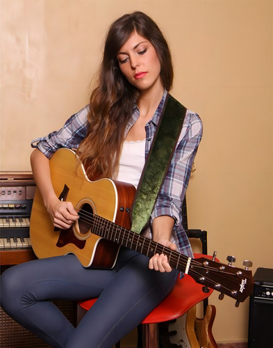 Correa Guitarra Right On! Jazz Cashmere Canyon Made In Spain Color Green