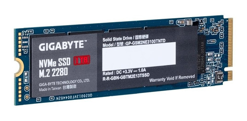 Imagem 3 de 4 de Hd Ssd 1 Terabyte M.2 Nvme 2280 Gigabyte Gp-gsm2ne3100tntd