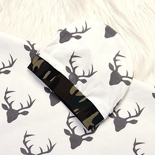 Imsmart Soft Newborn Baby Deer Print Manta Ropa De Cama Mant