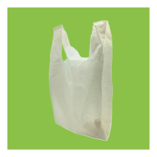 1kg Sacolas Plásticas Reciclada Reforçada Branca 40x50