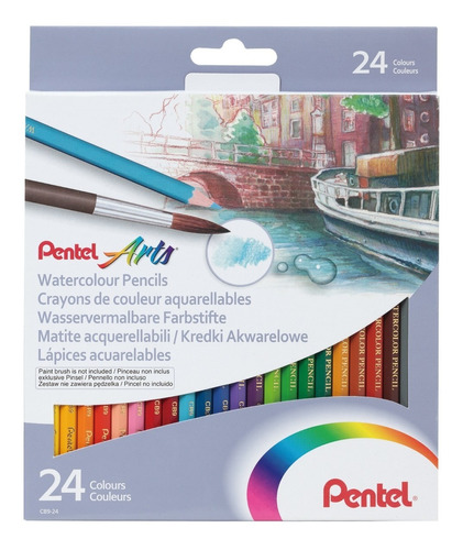 Cb9-24-est  Lapiz De Color Acuarelable Est De 24 Col