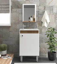 Comprar Mueble Baño - Aereo - Espejo - Patas - Bacha - Juego Baño