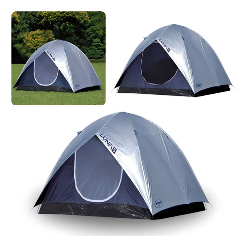 Kit Barraca Luna 5 Pessoas + Saco De Dormir 4° + Isolante