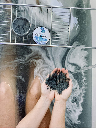 Dirt Detox Bath Soak With Charcoal, Bentonite Clay, Ginger