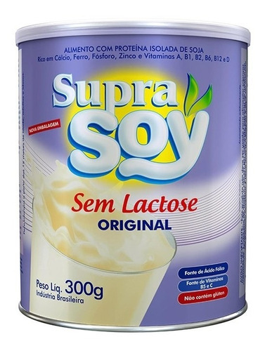 2 Supra Soy Sem Lactose Original 300g