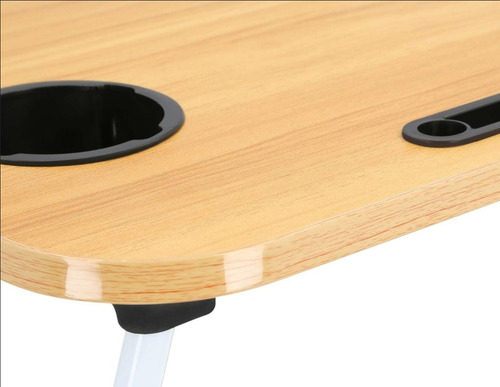 Mesa Plegable Amarilla De Trabajo Para Laptop Modelo Diana Color Ocre