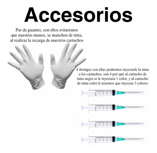 Imagen 9 de 10 de Kit De Recarga Para Cartucho Hp 667 664, 662, 122, 125ml
