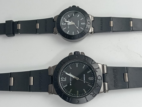 Reloj Pareja Aluminio Cuarzo Black (Reacondicionado)