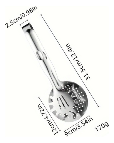 Pinzas Escurridor Alimentos Acero Inoxidable Cocina Multiuso