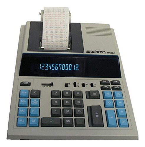 Swintec Calculadora 12 Digito Impresion Pantalla 4600dps